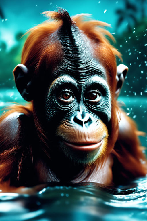 cute orangutan wallpaper