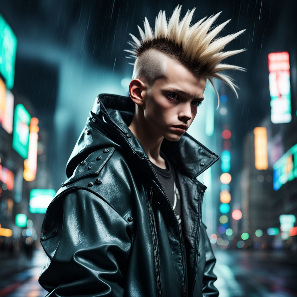 crazy alternate punk hairstyle