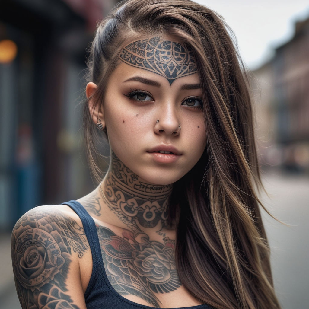 Tattoo Artist Applies Tattoo To Arm. She Is Filling With Black-coloured Ink  The Tattoo Stock Photo, Picture and Royalty Free Image. Image 183923979.