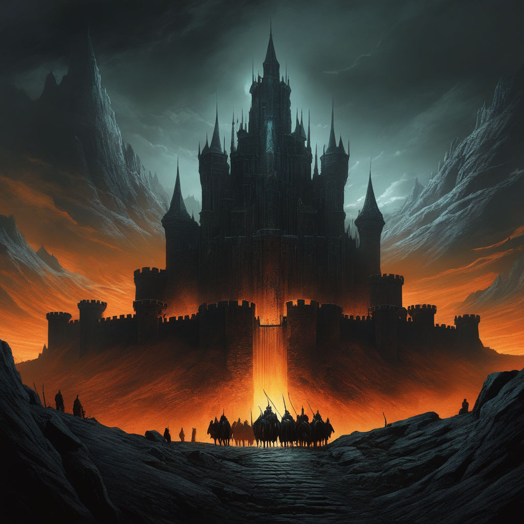 castle concept art dark fortress