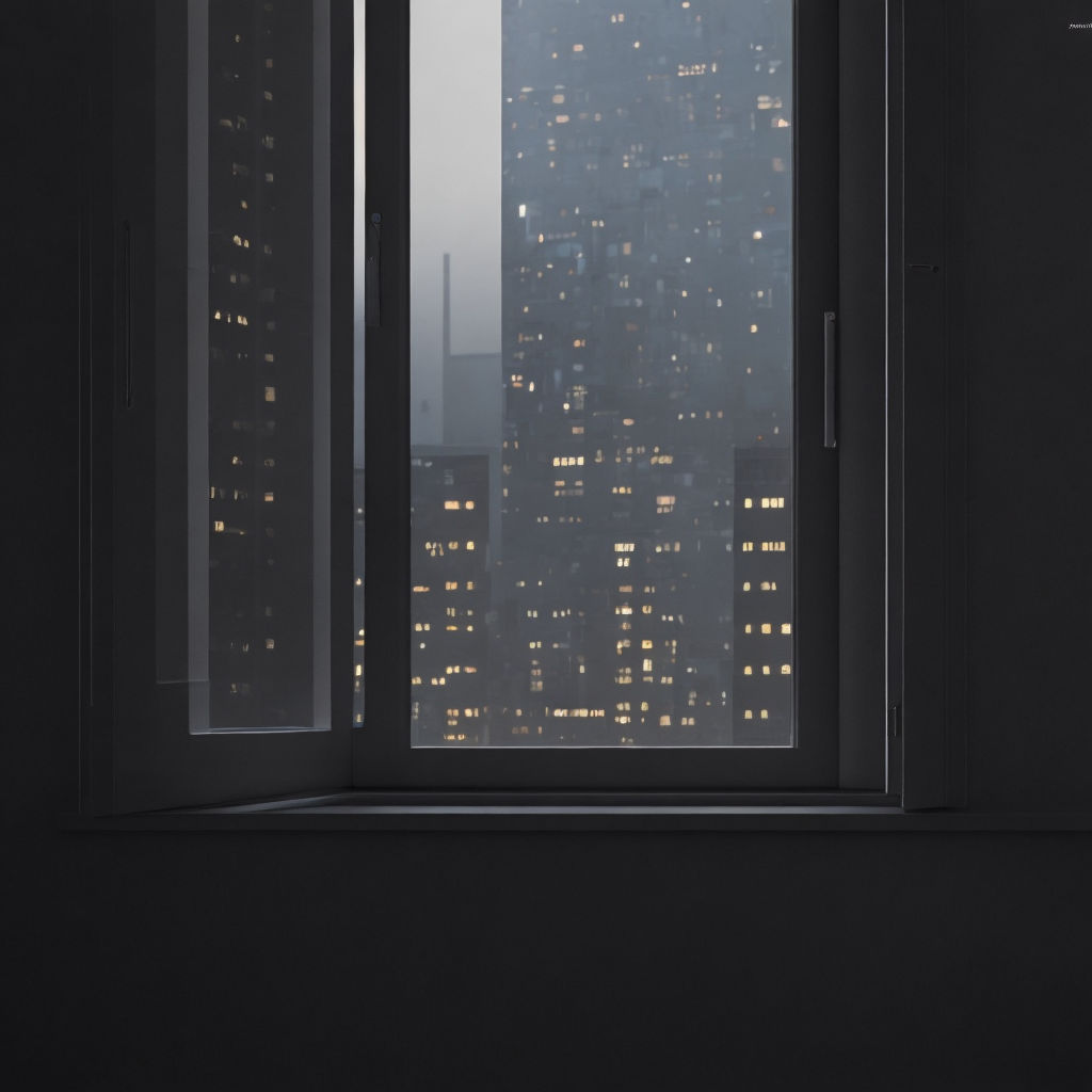 open window at night wallpaper