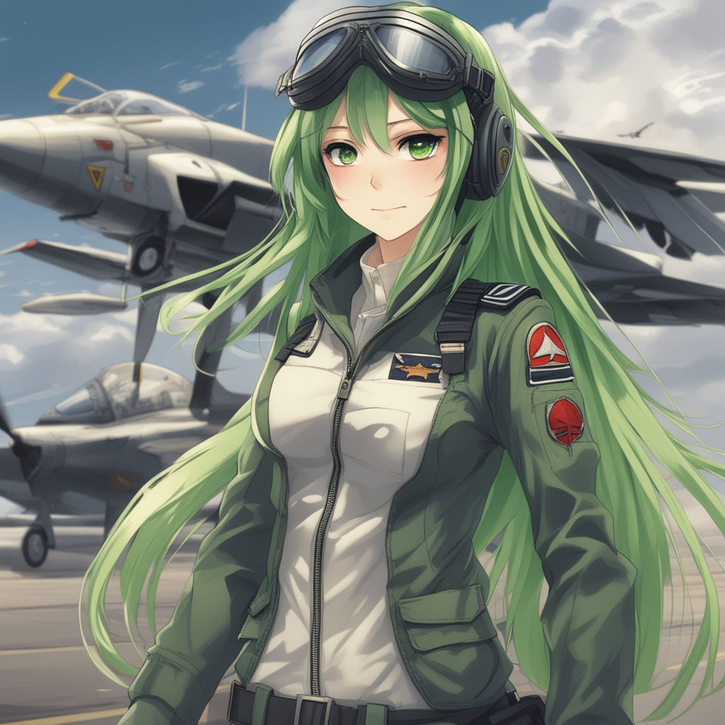 HD wallpaper: anime, anime girls, pilot, sky, transportation, mode of  transportation | Wallpaper Flare