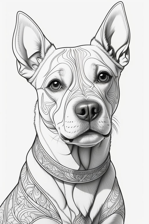 Cute Dog Drawing Realistic-pit Bull Dog Realistic Sketch Realism Pencil  Drawings-artwork-art Print - Etsy