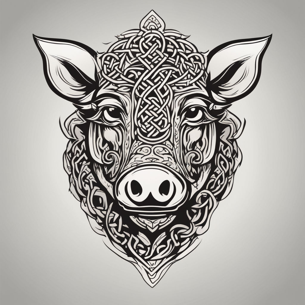 Wolf and pig tattoo design by Erukawells on DeviantArt