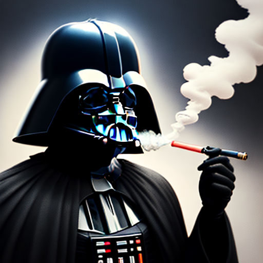 darth vader smoking weed