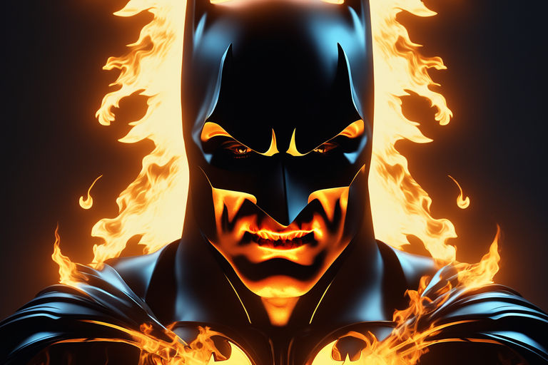 flaming batman logo