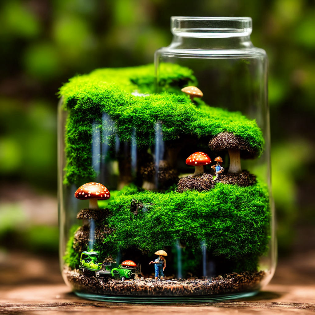 Mini Mushroom Jar 