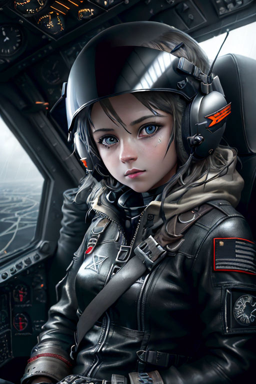 Anime Girl Sci-Fi Cyberpunk Ghost System Virtual Pilot