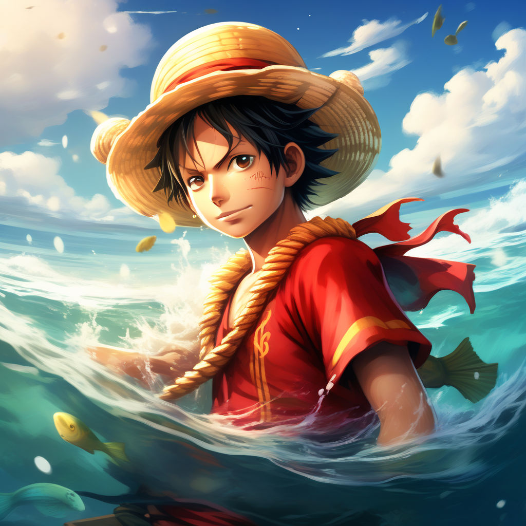Poster One Piece Capitaine Monkey D Luffy