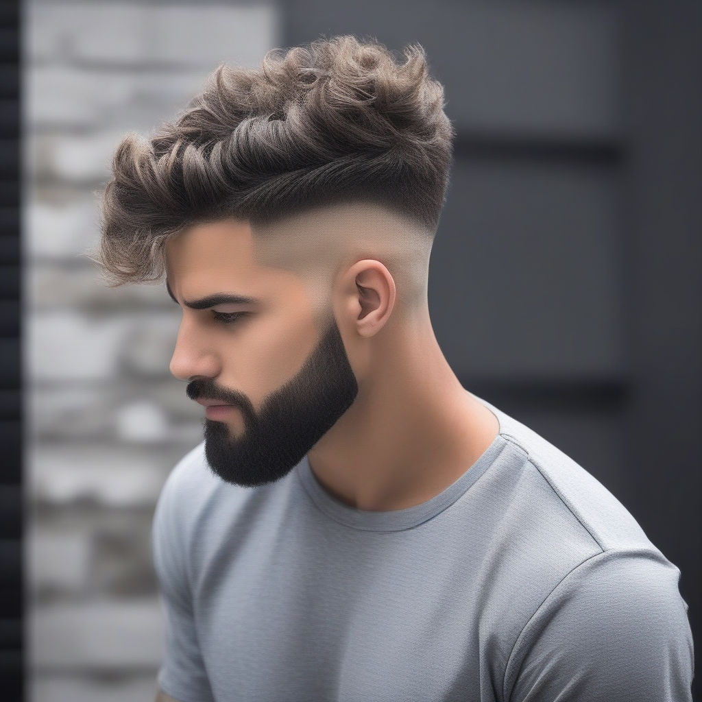 Exotic's Hair - Corte masculino degrade em V 0 a 2.