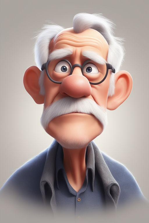 old man cartoon character disney