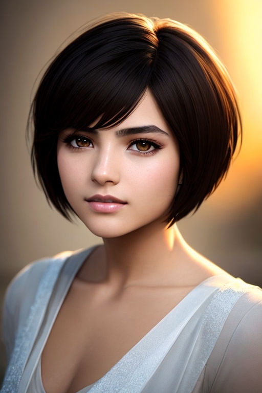 ArtStation - Realistic Short Hairstyle Female