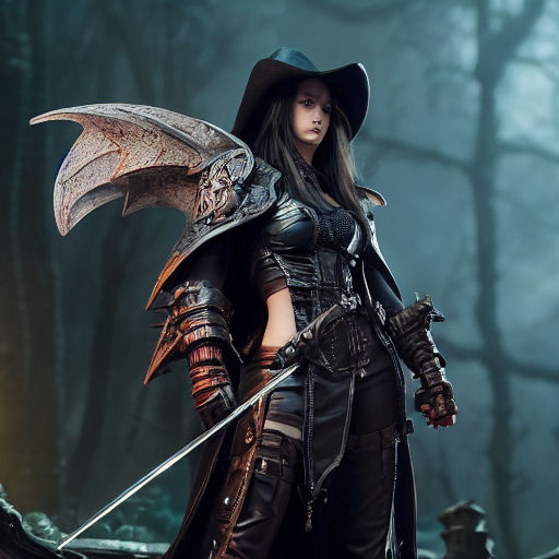 Vanhelsing 2D Art - Vampire Hunter D: Bloodlust