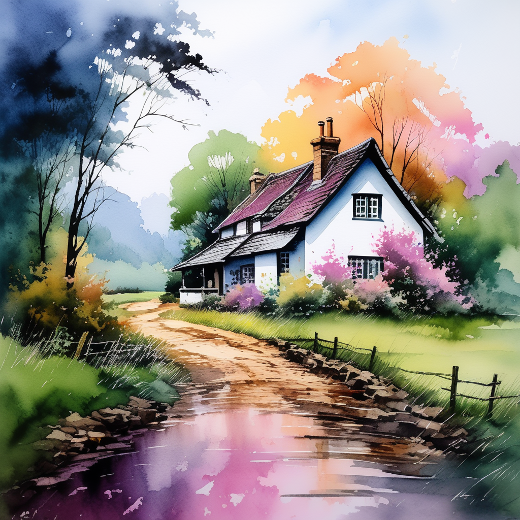 5 Easy Watercolor Landscape Painting Ideas - Ebb and Flow Creative Co