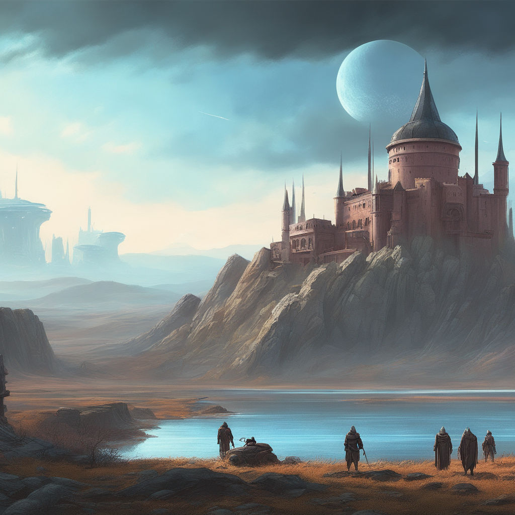 dark fantasy landscape art