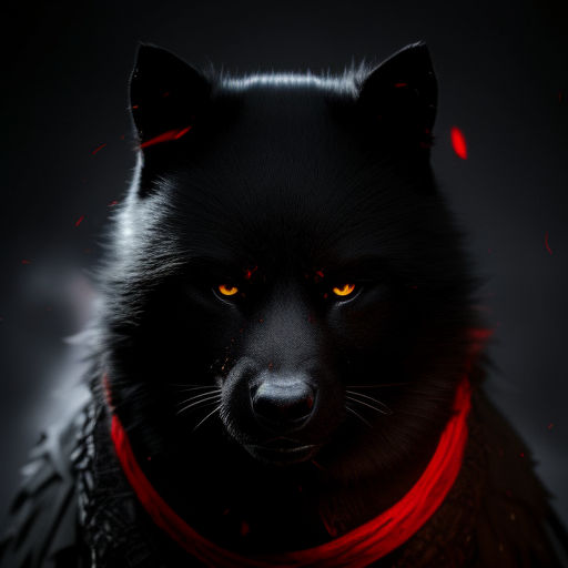 cool alpha wolf red eyes