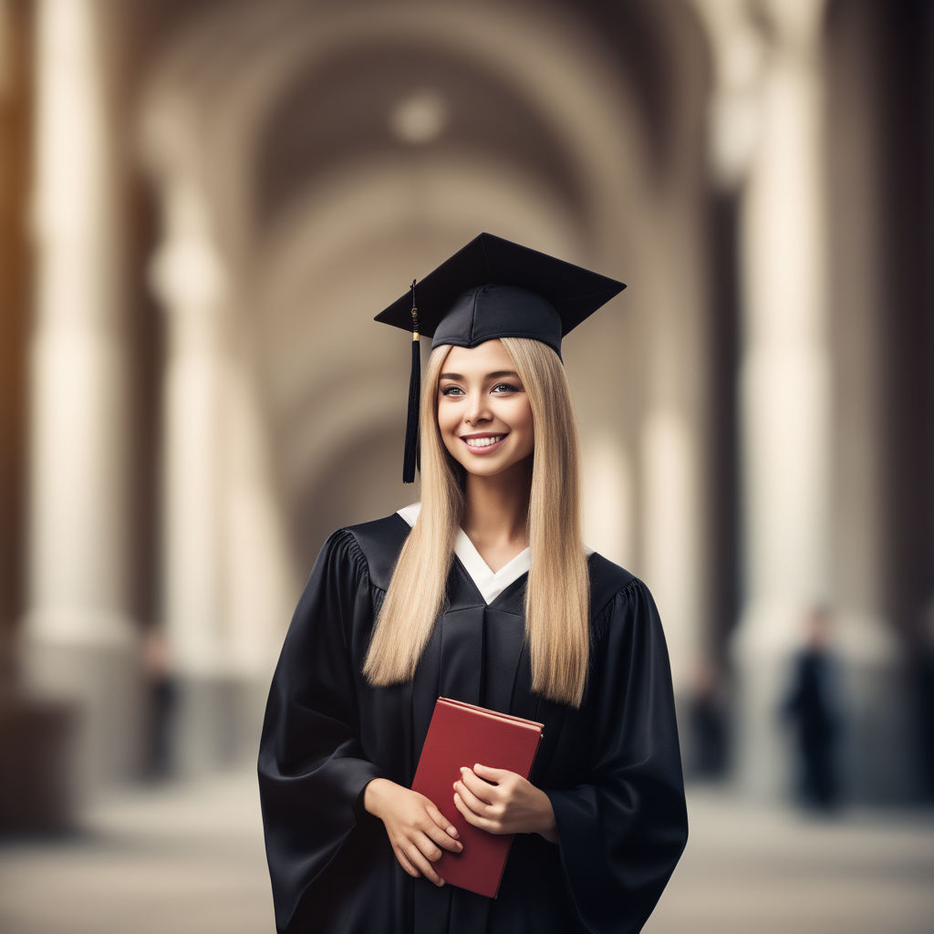 red graduation cap