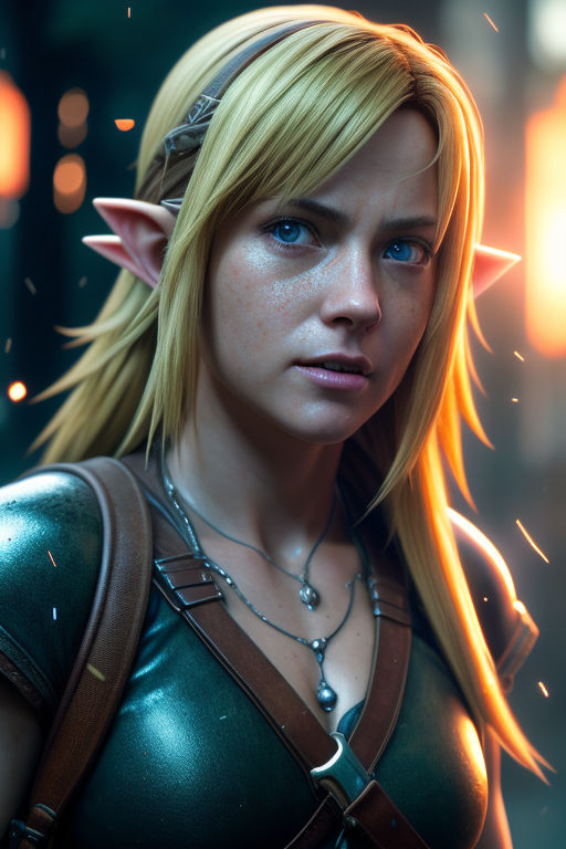 Realistic link from zelda breath of the wild