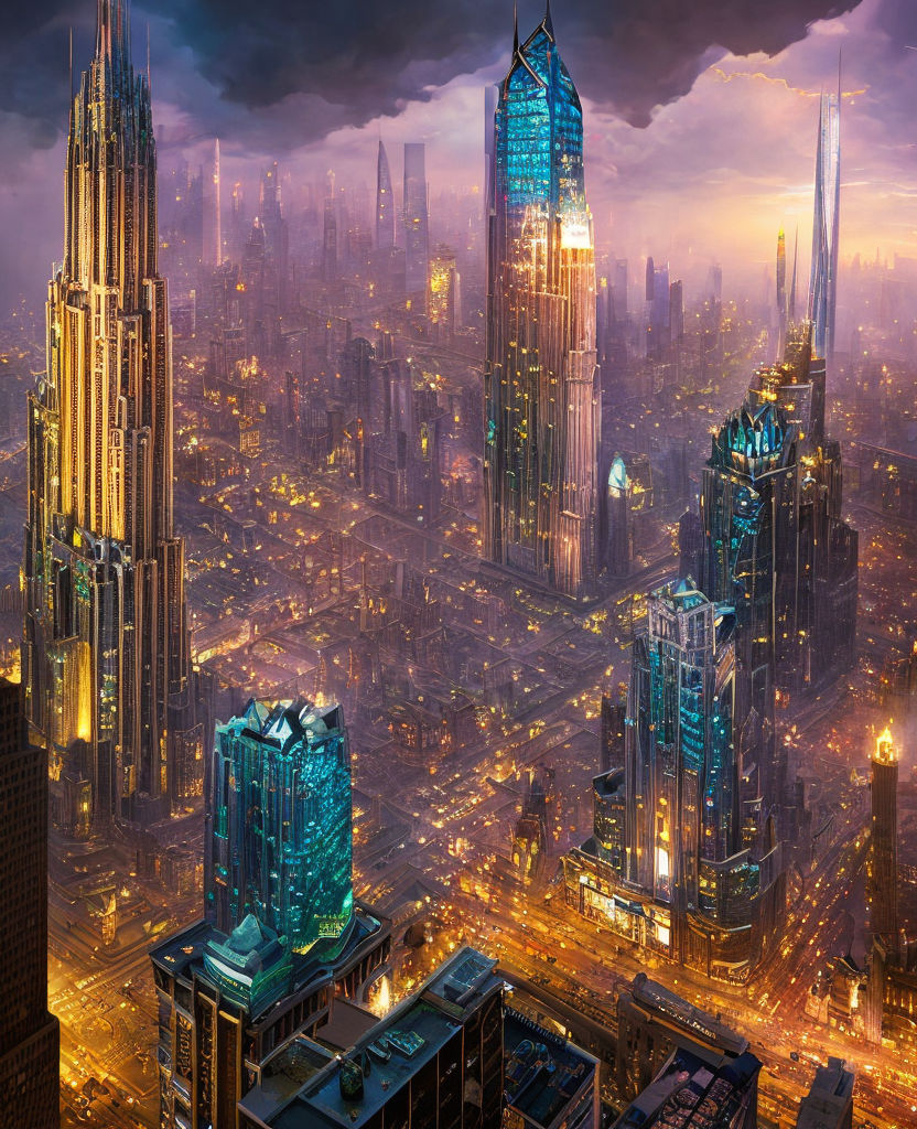 cyberpunk city, 4k resolution, ultra detailed, matte oil painting