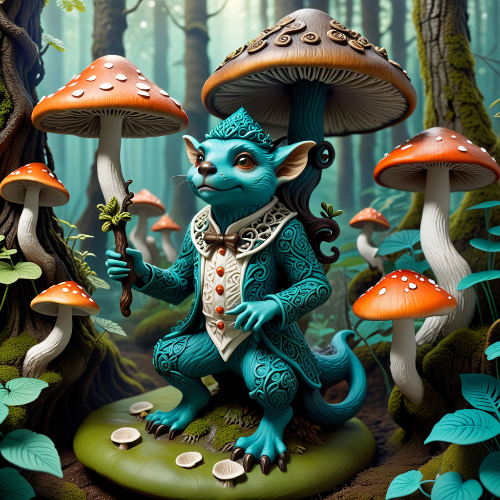 Duendes  Sculpture art, Moss art, Forest elf