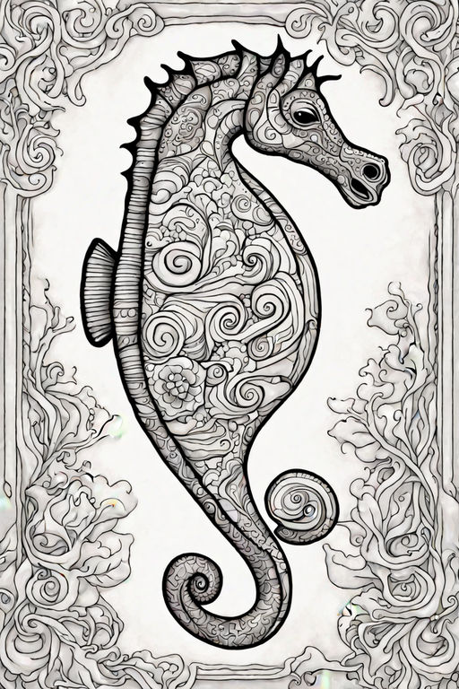 Seahorse Coloring Book: Seahorse Coloring Book for Adults with Stress  Relieving Mandala Designs, Sea Animal Coloring Book for Adults (Paperback)