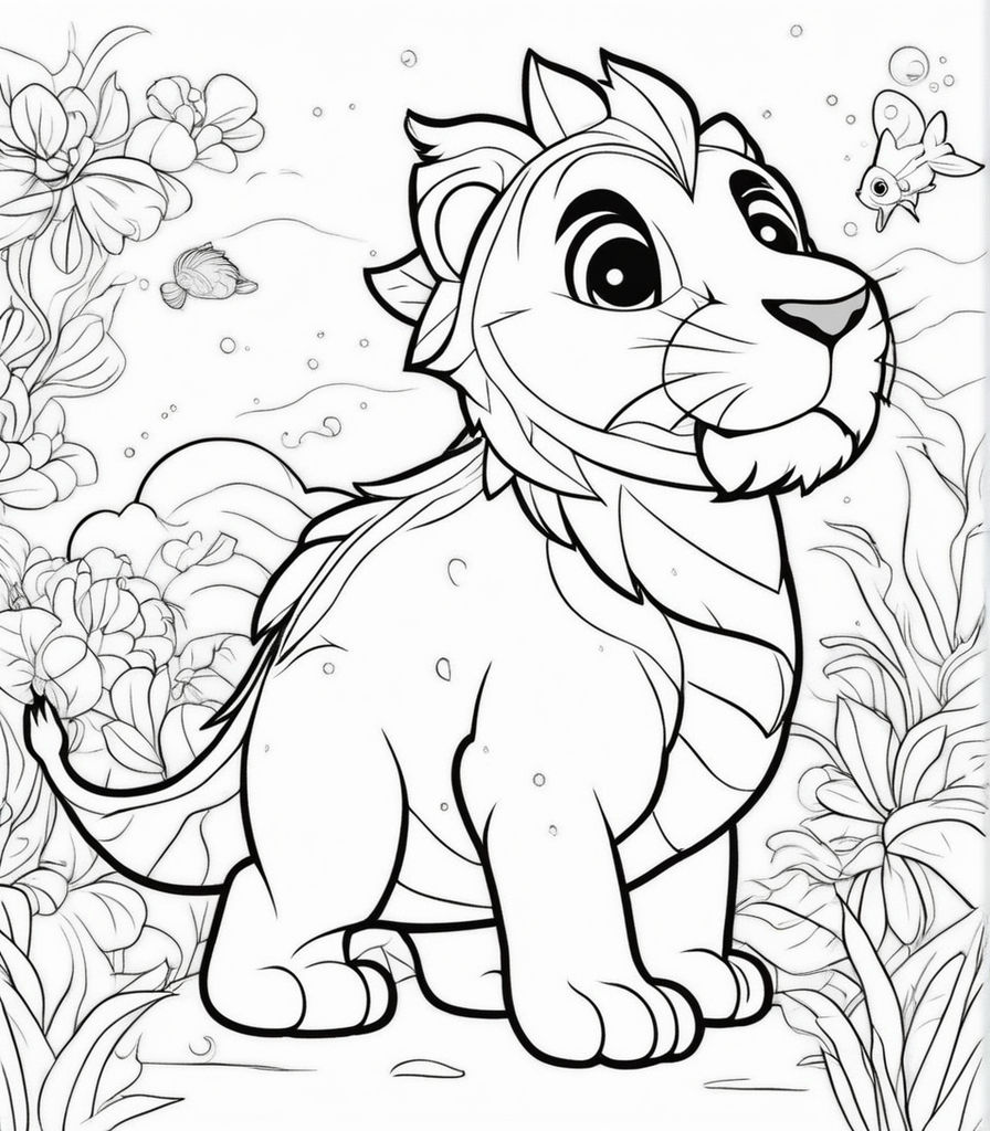 Lion Coloring Book For Kids Ages 4-8: A Huge Collections of 50 + Lion  Illustrations For Kids Coloring Pages With Animal Cartoon and Jungle Styles  - Ch (Paperback)