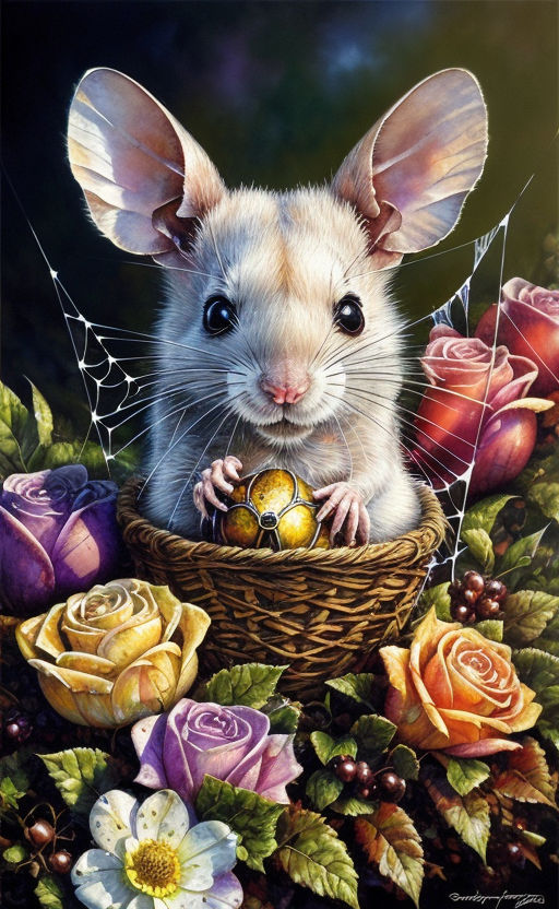 Cestino Portaoggetti Cute Forest Animals Mouse