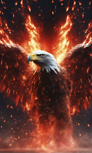 fire eagle wallpaper