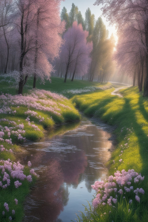 beautiful spring morning