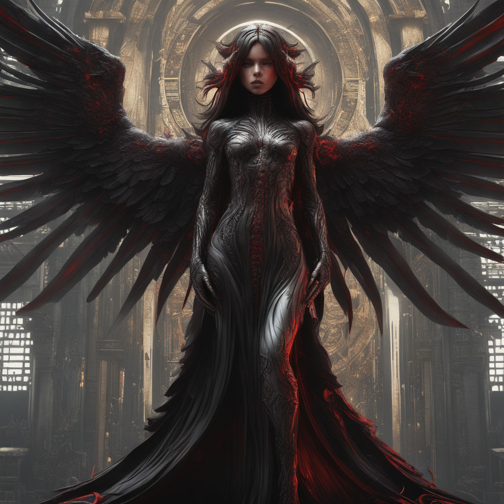 creepy anime dark angel