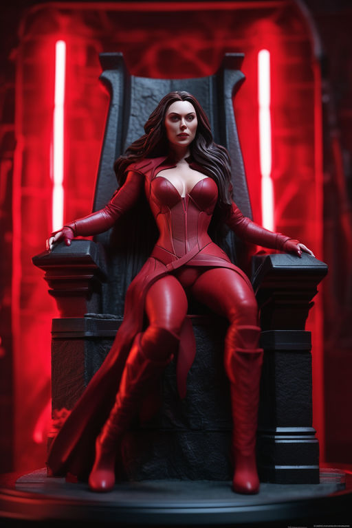 scarlet witch in latex - Playground