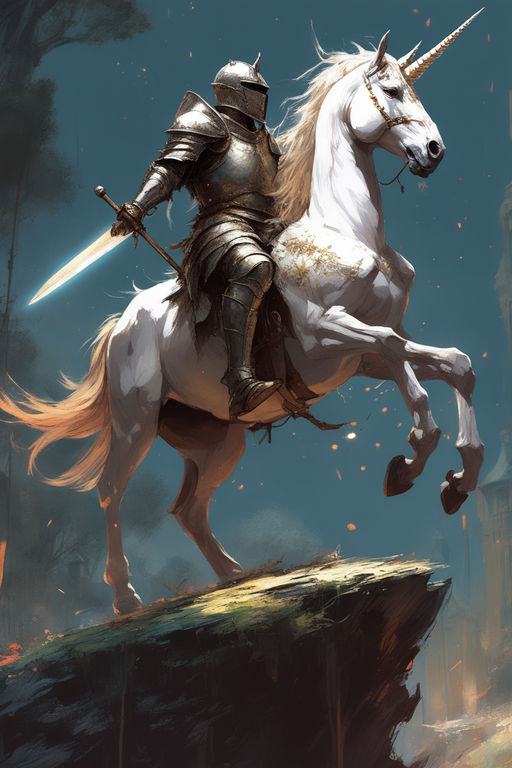 white knight on horse