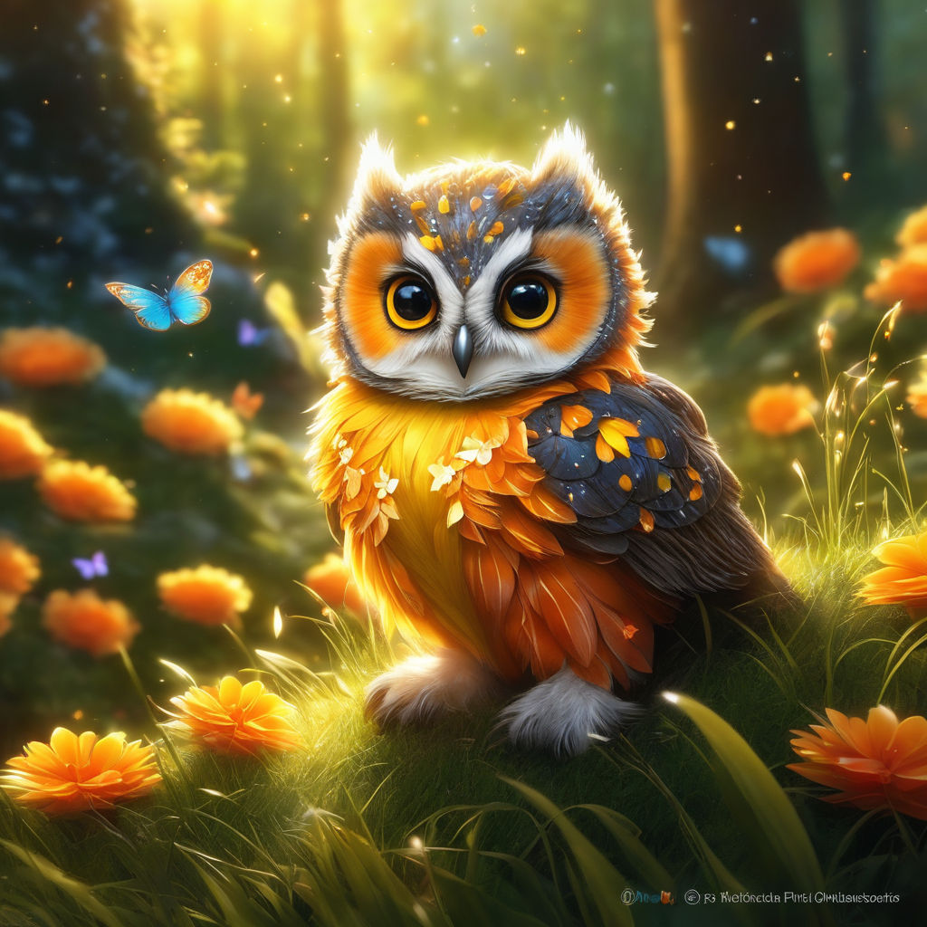 spring owl desktop background