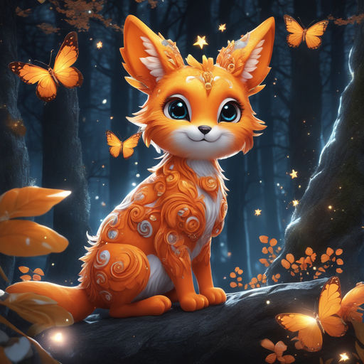 PREMIUM] Cute Fox - Digital Illustration by BlackOnRog on DeviantArt