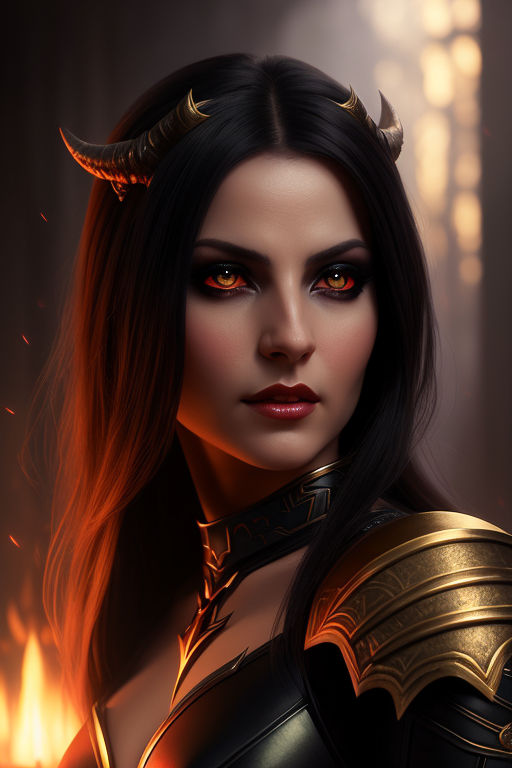 female demon art