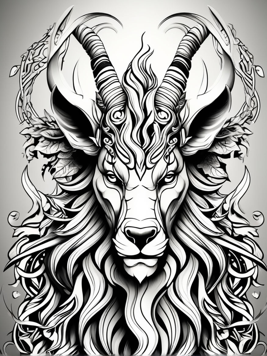 230+ Best Goat Tattoos Designs (2023) Devil Horn Ink for Capricorns -  TattoosBoyGirl | Tattoo goat, Dark art tattoo, Creepy tattoos