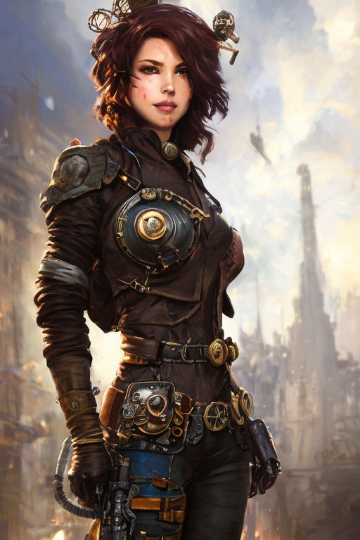 steampunk women characters