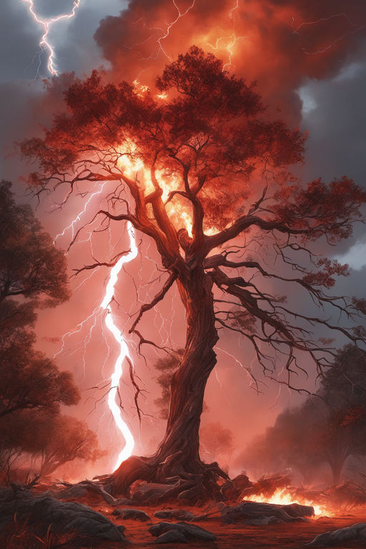 lightning bolt mtg art