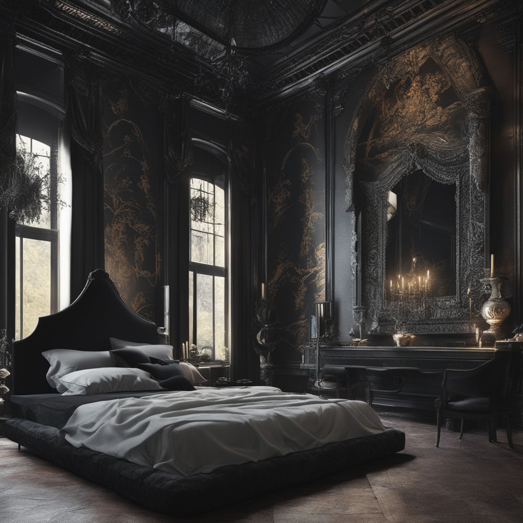 gothic interior bedroom