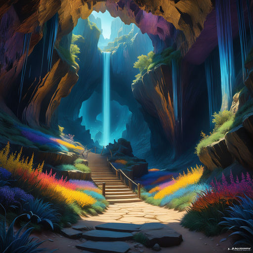 Adventures Deep Within Anime Cavern Art - Wallpaper - Image Chest - Free  Image Hosting And Sharing Made Easy