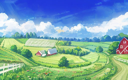 The Anime Style of a Japanese School Girl is Running Happily To Home in the  Countryside with a Zeppelin Flying in the Sky Stock Illustration -  Illustration of farmland, biplane: 258008514