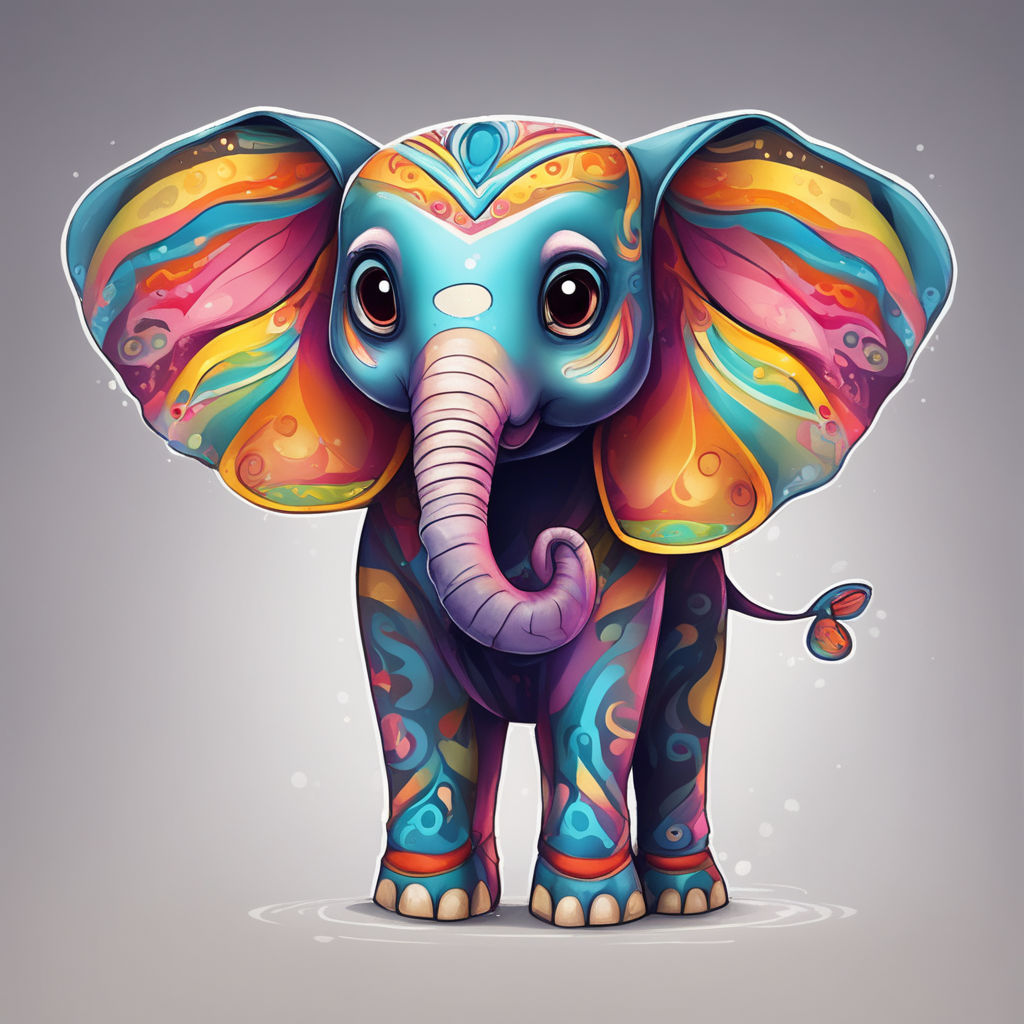 easy elephant drawing｜TikTok Search