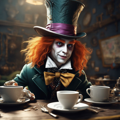 alice in wonderland tim burton mad hatters tea party