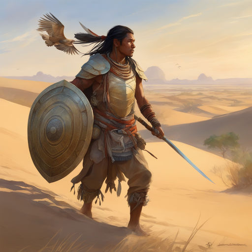 fantasy desert warrior