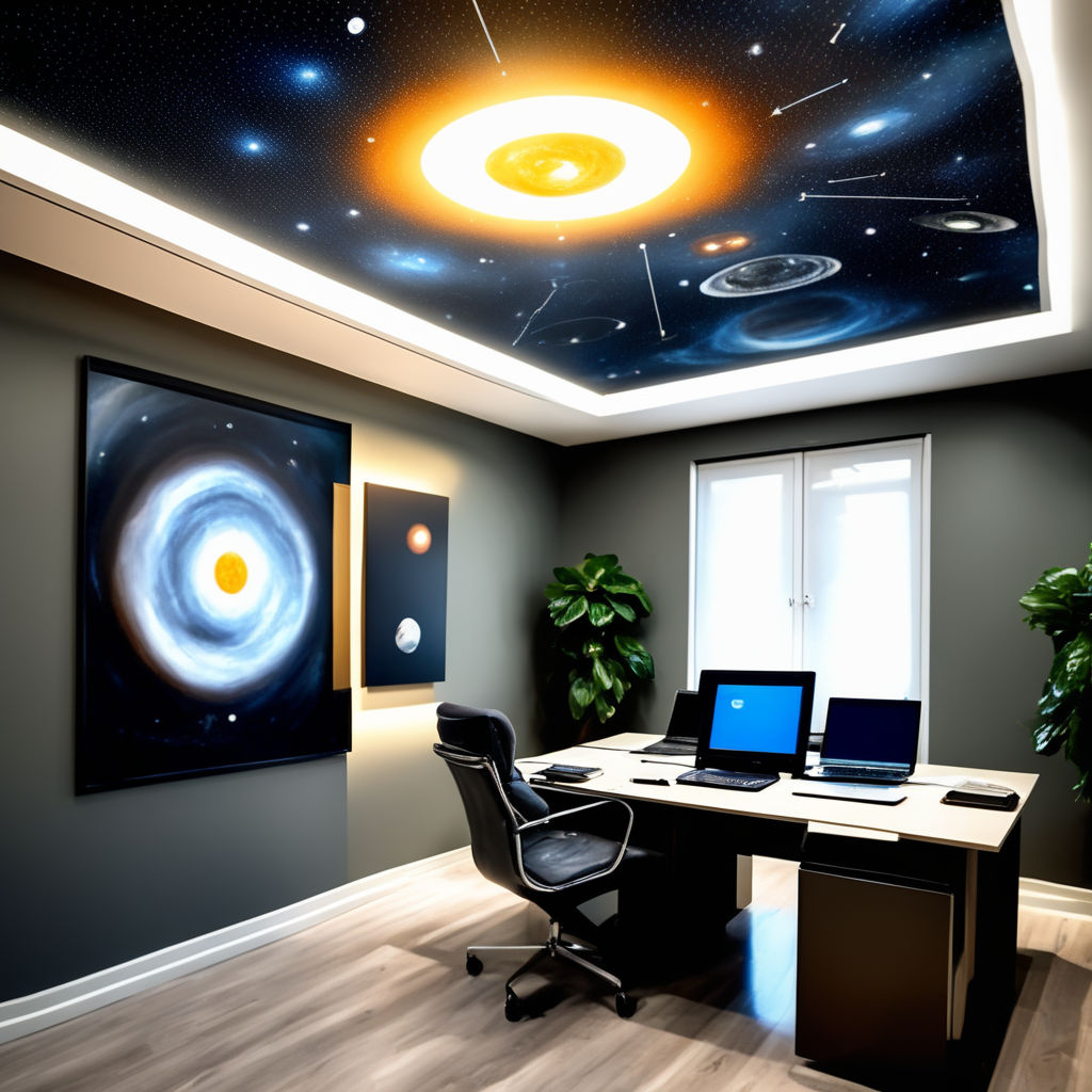 paint on ceiling solar system