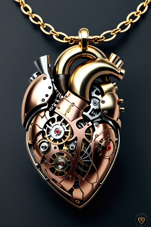 steampunk anatomical heart