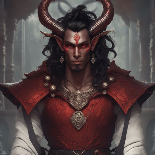 tiefling male no horns