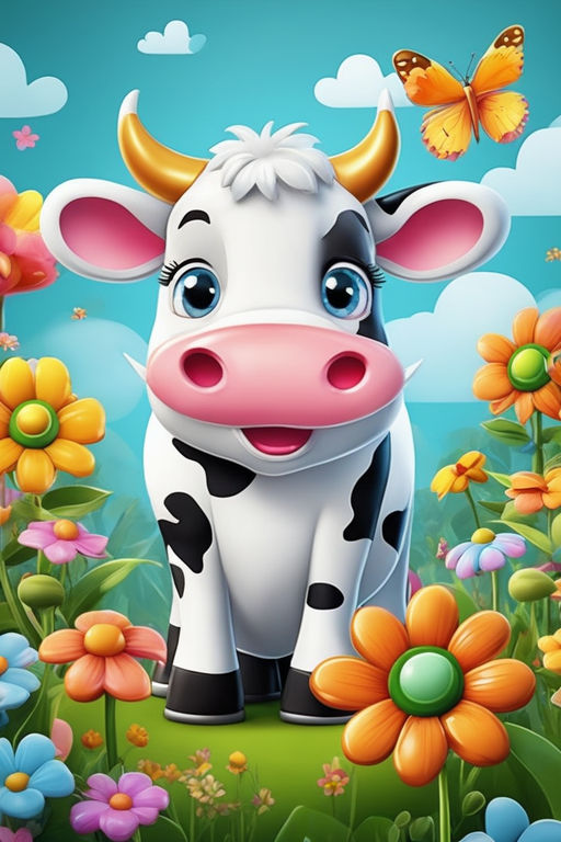 funny cartoon cow pictures