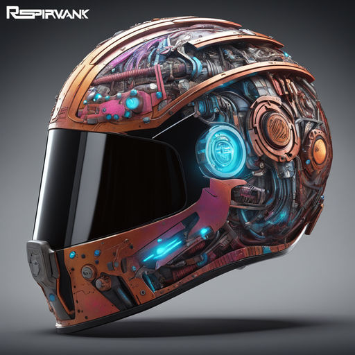 futuristic motorcycle helmet