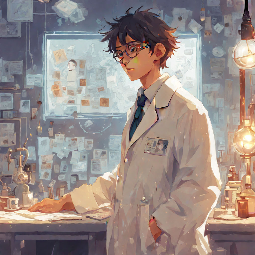 anime scientist male